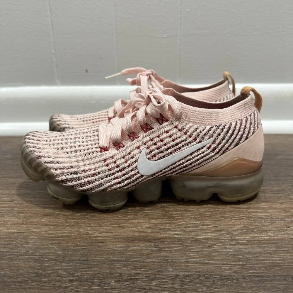 Nike Air Vapormax Flyknit 3.0 Sunset Tint Pink Women's Sz 7 READ AJ6910-602
